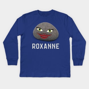 Roxanne - Your new BFF - She likes to Rock N' Roll Kids Long Sleeve T-Shirt